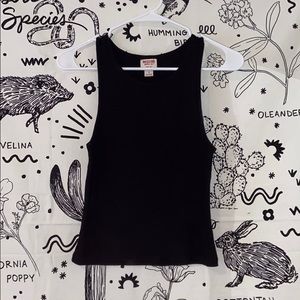 Black tank top